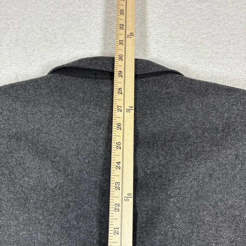 Combatant Gentlemen Charcoal Gray Tollegno 1900 Wool Blazer Mens 50R Slim